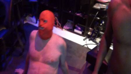 Wank off, wax on, wankathon for black mistress