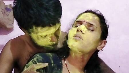 Holi special bhabhi ko rang laga ke dever ne khub choda