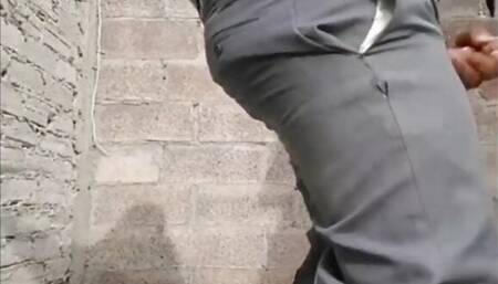 Pakistani hot teacher showing his Big cock in school