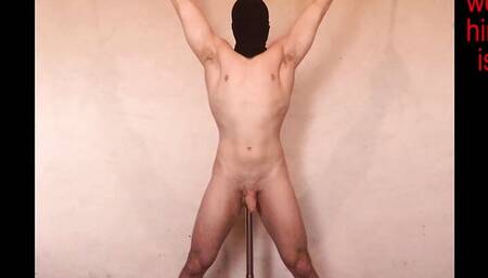 Restrained Boy Moaning Edged with Anal Probe on his Prostate