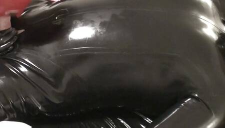 Latex Danielle and her oral session second angle. Full Video
