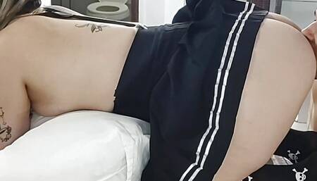 Curious Goddess milf Blonde hairy pussy big ass nylon socks footjob pussy masturbation doggystyle fucking