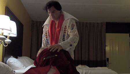 Elvis The King Fucks Sexy Cocktail Waitress