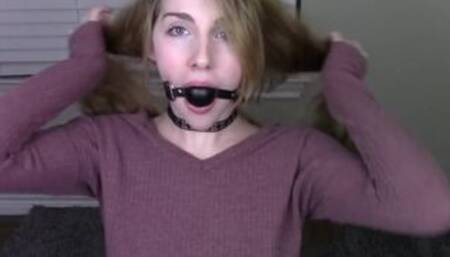 MissPrincessKay – Ballgagged and Masturbating for Daddy