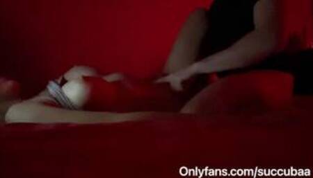 Hot blonde Girl Fucks his Dick after a Late-night Movie