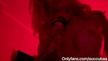 Best Blonde in Red Light and Real Orgasms