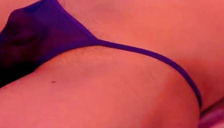 In a thong I feel horny and I want cock