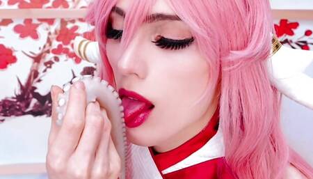 ASMR Tentacle Licking with Lina