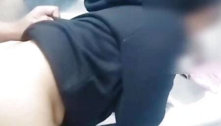 Horny Filipina Fucks at the (PETRON)Gasoline Station and eats CUM