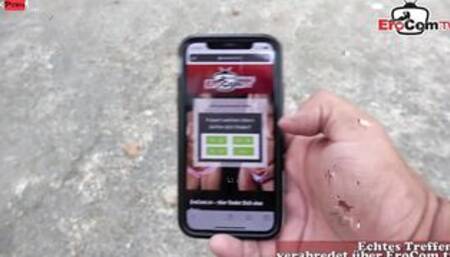 Ugly german vulgar housewife outside pickup for real date