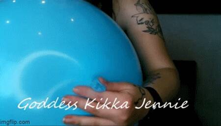 Blue Balloon Rubbing