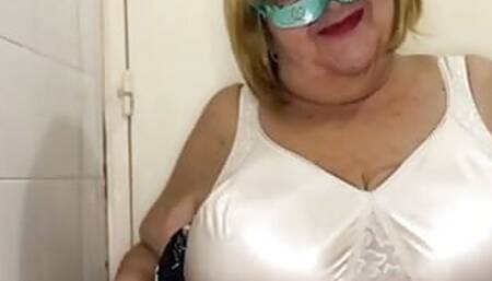 Slutty granny Marianne Cox getting ready to be fucked