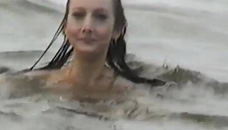 Vladka's first porn an exhibitionist street whore masturbating her brunette pussy with a sex toy