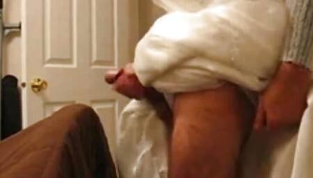 Pantyboy66 Cumming on not the Stepdaughter's Wedding Dress and Lingerie
