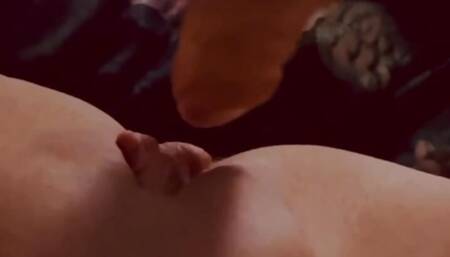 Women play with her clitor
