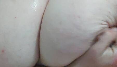 Fat Sissy Playing With Her Tits