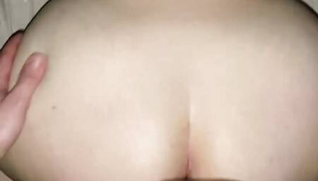 POV hardcore doggystyle with big ass amateur chubby MILF