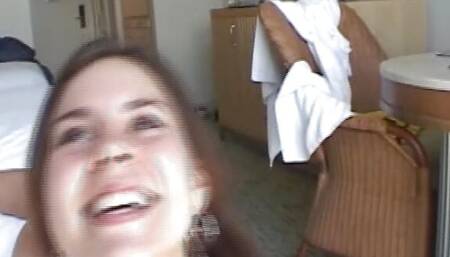 A sweet German teen loves sucking a hard dick in POV