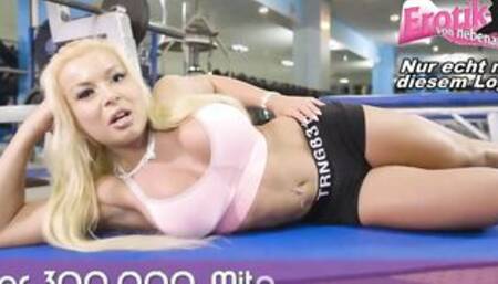 THIN GERMAN BLONDE AMATEUR 19 YEAR MATURE IN PUBLIC JIZZED 3 WAY