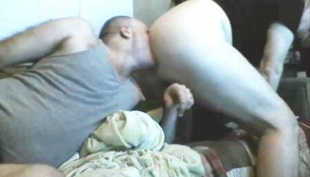 Hungry pig eats boys hot ass