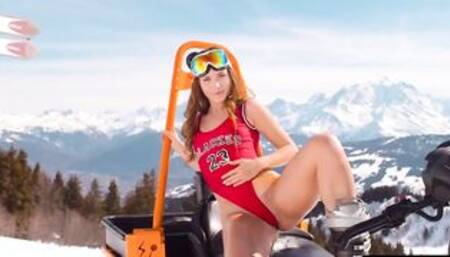 BLACKED Super ski-bunny Mary hooks up with a married man