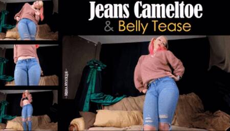 Jeans Cameltoe and Belly Tease - mp4