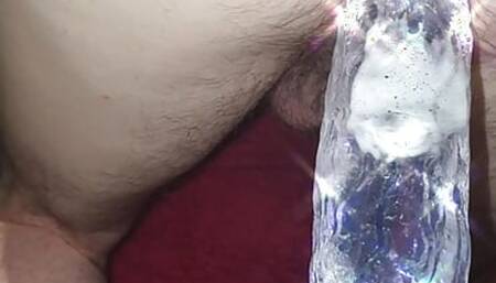 monster dildo rough anal closeup