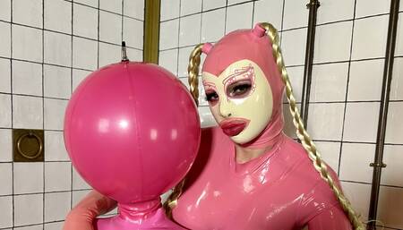 Pink latex fun