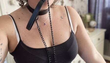 Hooked and my black dildo