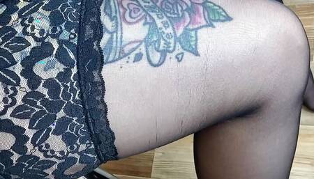 The boss will be shocked by my hot work outfit... I want my boss to fuck me and I dressed up like a whore to seduce him