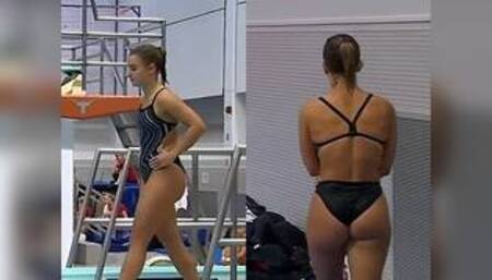 Maria Papworth Burrel Cute Petite Phat Ass Collegiate Diver