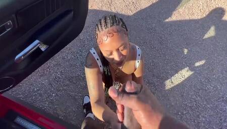 Porche Carrera - Porsha Blowing A Dick In The Desert 6 Min