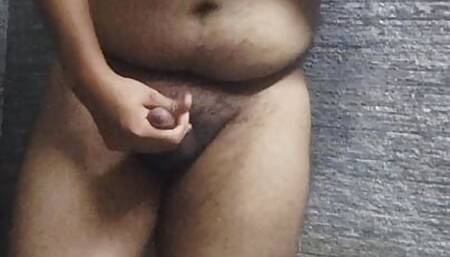 Jerking off in the shower
