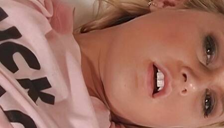 Slutty Angel Paris Dahl Takes Off Her Panties And Touches