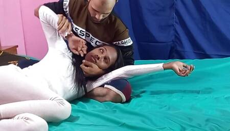 Young girl fucked by two guys in pussy and ass, and double penetration desi porn