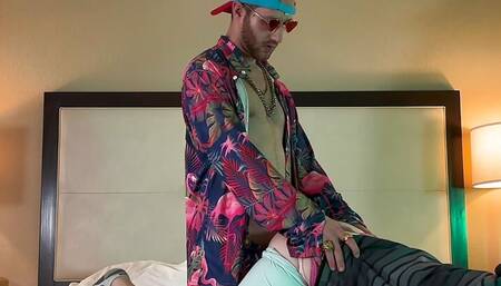 First Time Rapper Fucks Hot Transgender in Chastity