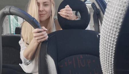 Vacuuming my car barefoot MP4