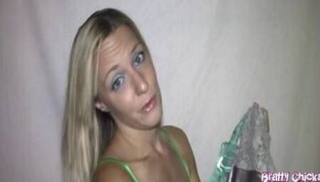 Curious Cristine - Jerking Brother with my panties