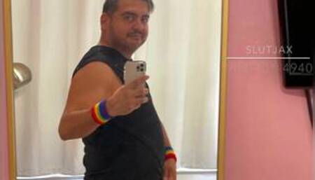 Slutjax 3” uncut sissy dig anon sperm in with dildo