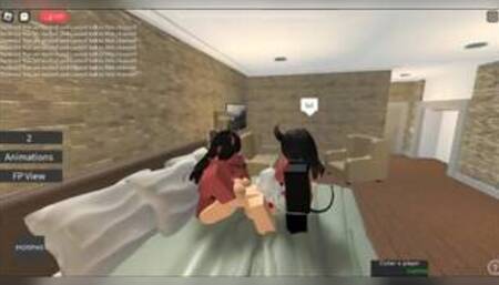 Roblox girl gets dominated by futanari