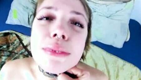 Hard Deep Throat and Very Rough Anal Punishment with Facial Cum - pov