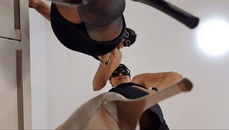 Trampling our initials into your face, slave! (small version)