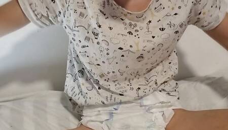 ABDL Diaper Boy Playing With His Toys