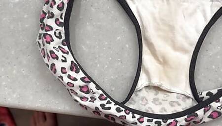 Cum on Maddies tiny cute panties