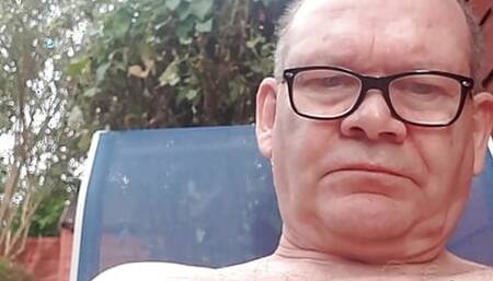 Cream Pie in garden