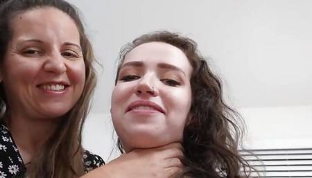 Collegeuniform slut pussy and mouth banged in POV on casting