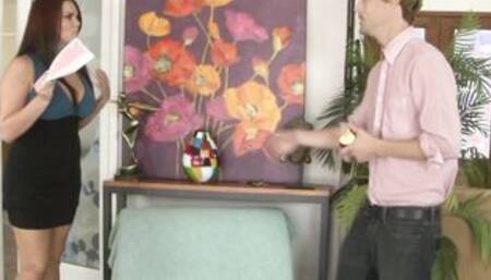 Red MILF offers anal fuck to son in law