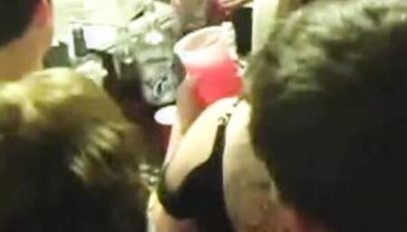 College slut fucked in frat house