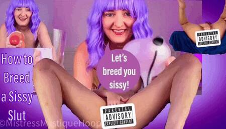 How to Breed a Sissy Training - Sissification Femdom POV on how to fill your hole with cum with Mistress Mystique - MP4