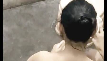 Younger stepSister Bathing Nude Desi Village Girl Bathroom Video